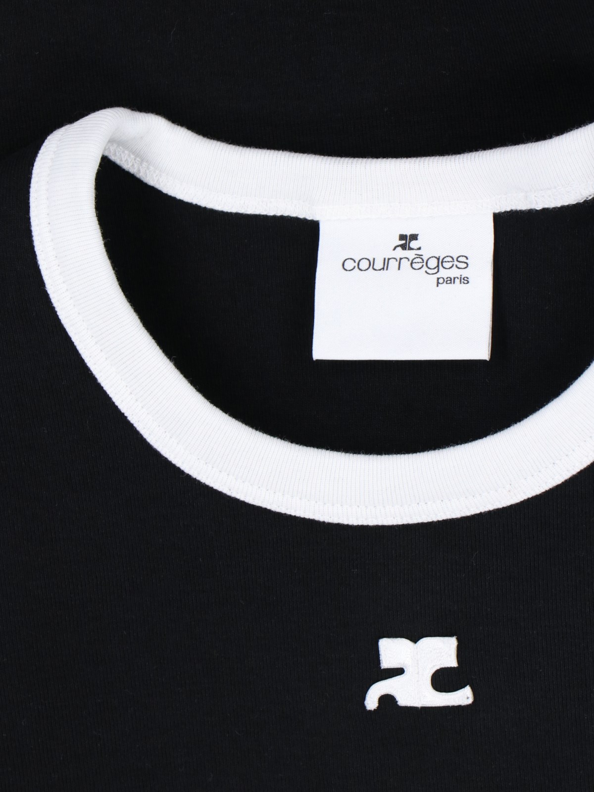 Courreges ロゴ Tシャツ Courreges Logo cotton t-shirt - White - Women