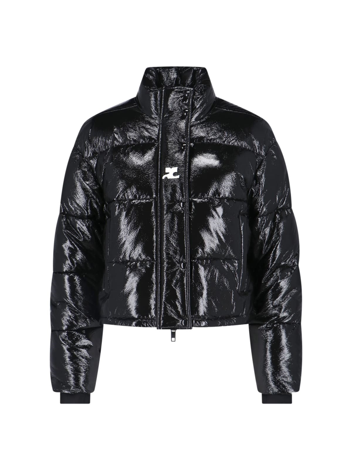 【関税&送料込】Courreges Short Vinyl Down Jacket Courrèges Short Vinyl Down Jacket Black