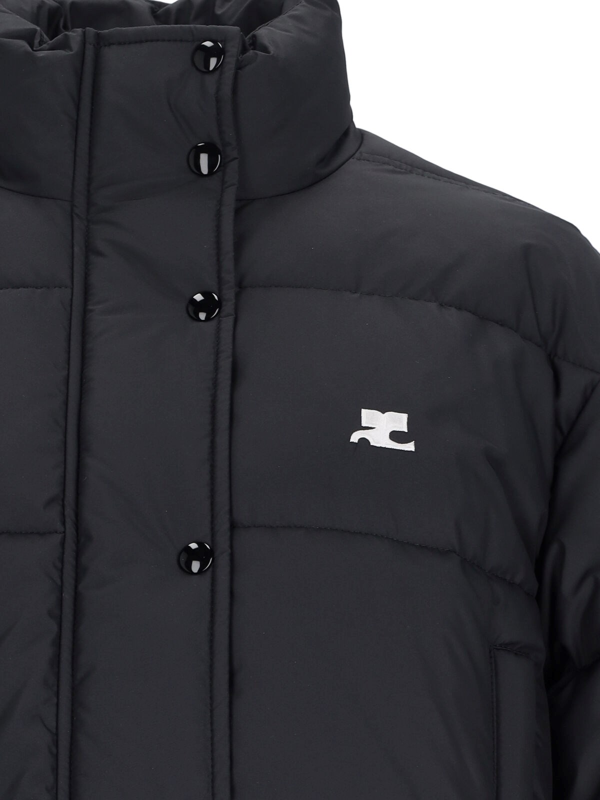 Courrèges Logo crop down jacket available on SUGAR - 191511