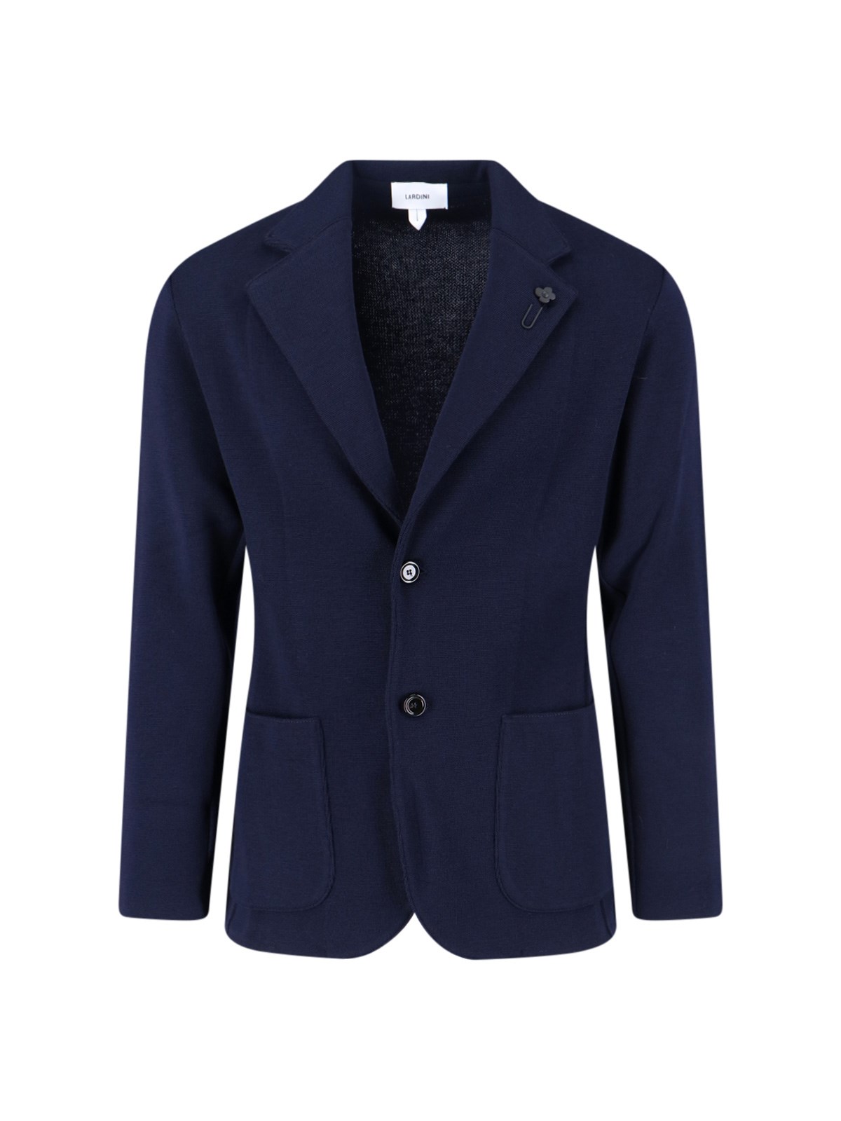 Lardini Single-breasted Virgin Wool Blazer In Blue
