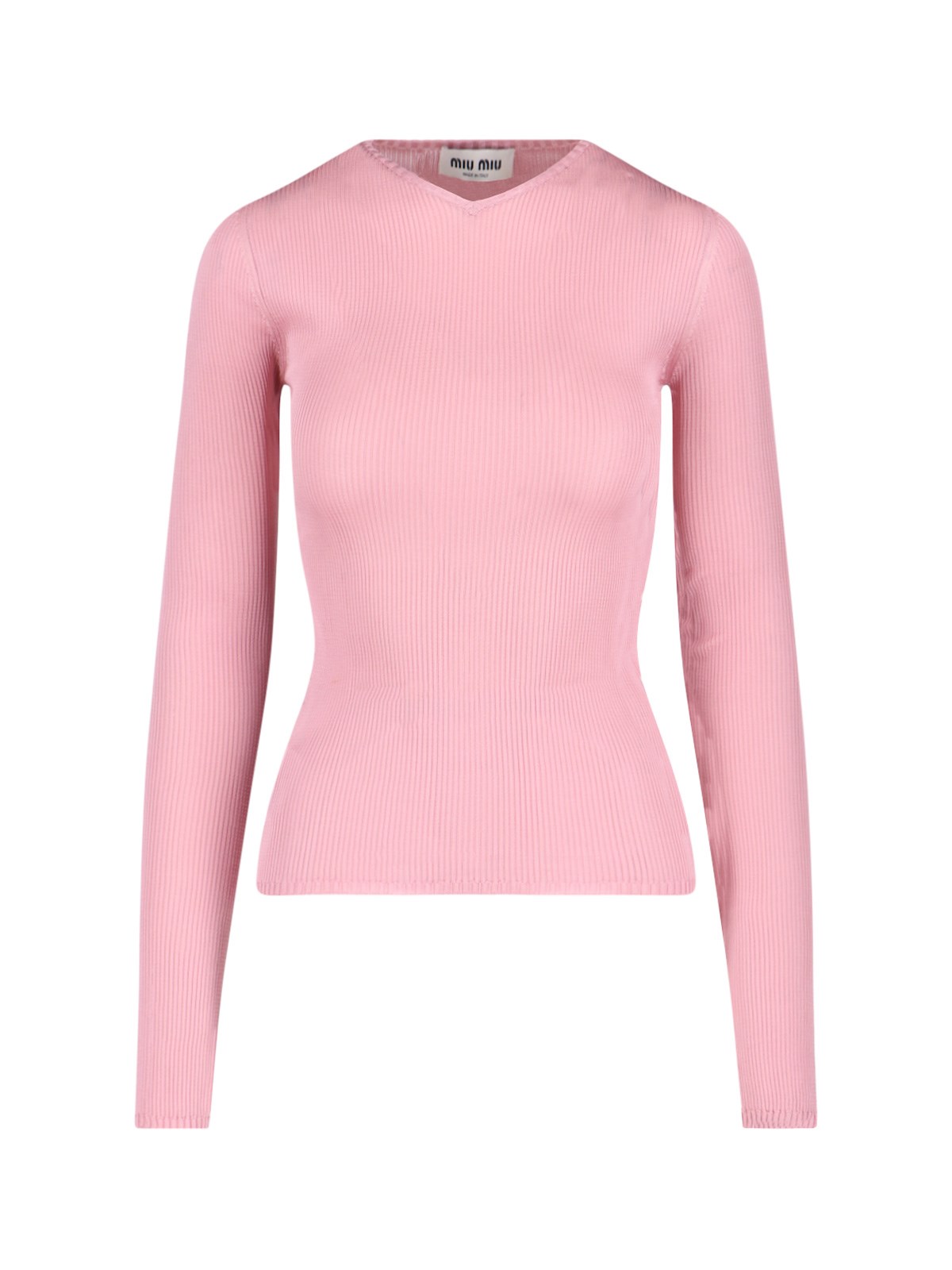 Miu Miu Silk Sweater In Animal Print