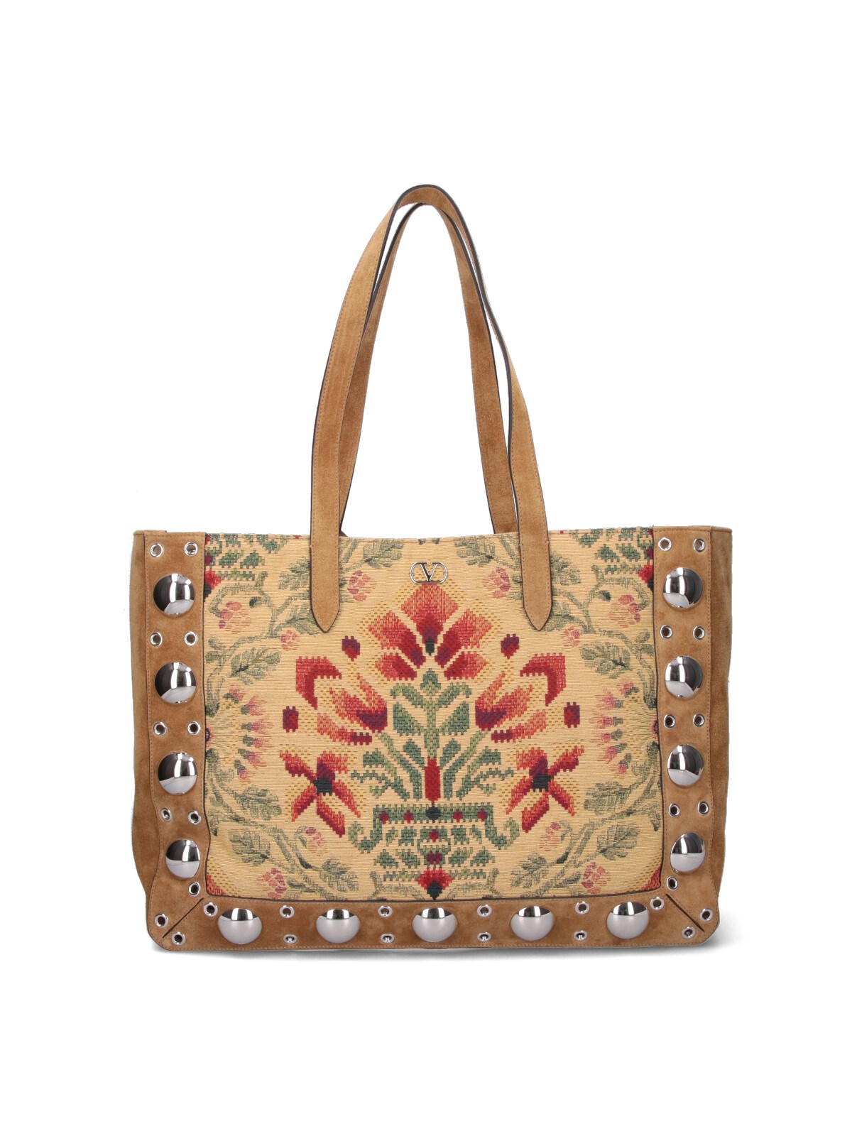 Valentino 'nellcôte' Large Tote Bag In Brown