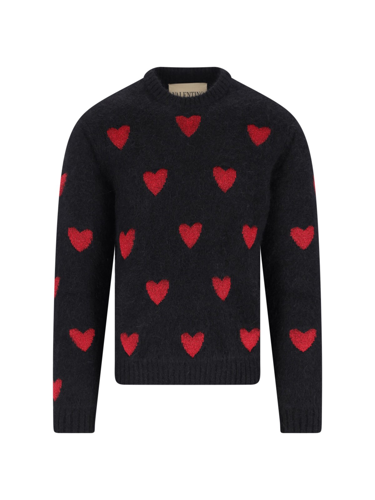 Valentino Garavani Jacquard Sweater In Black