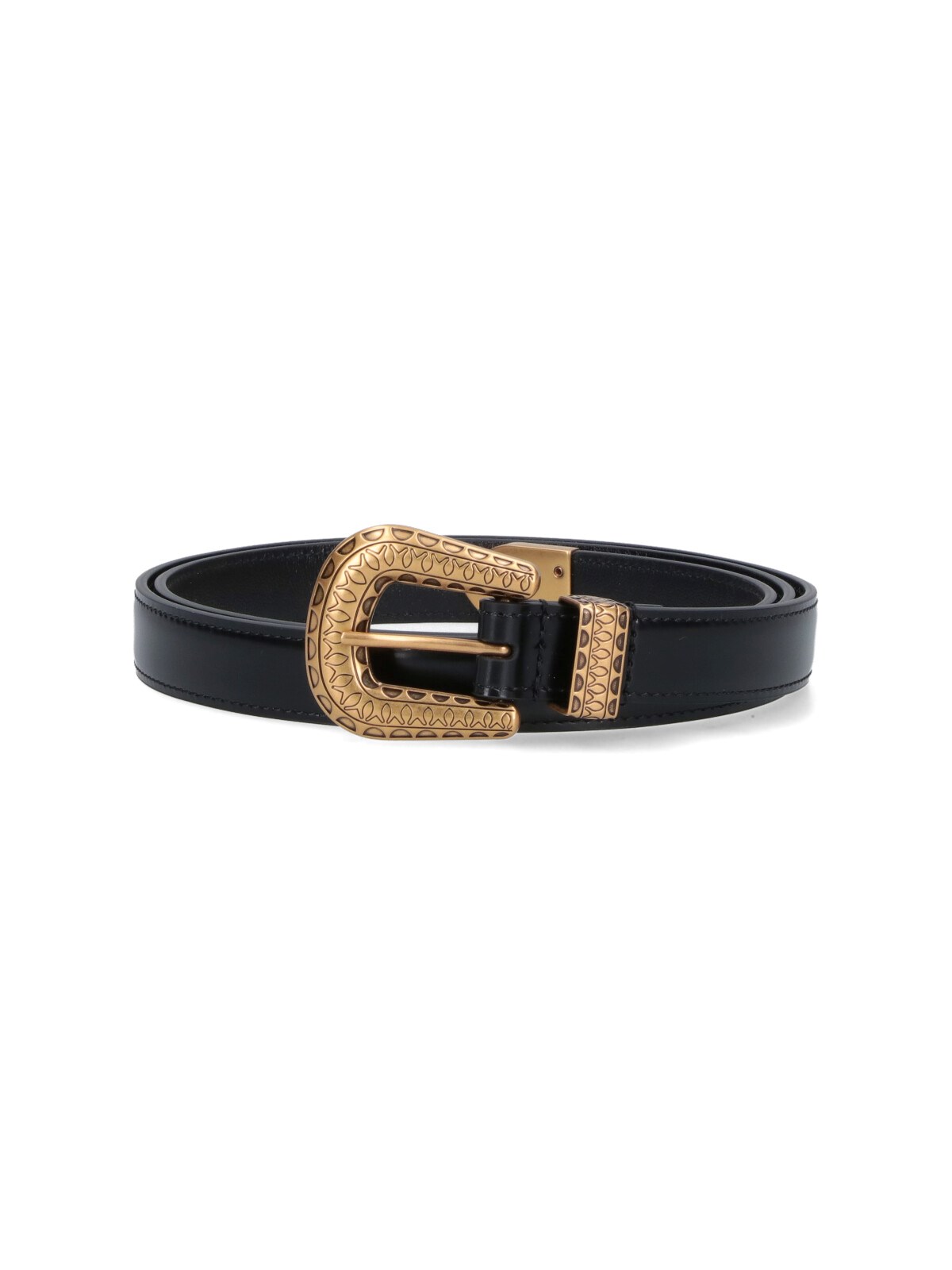 Valentino Black Vlogo Signature Brushed Calfskin Belt In Black