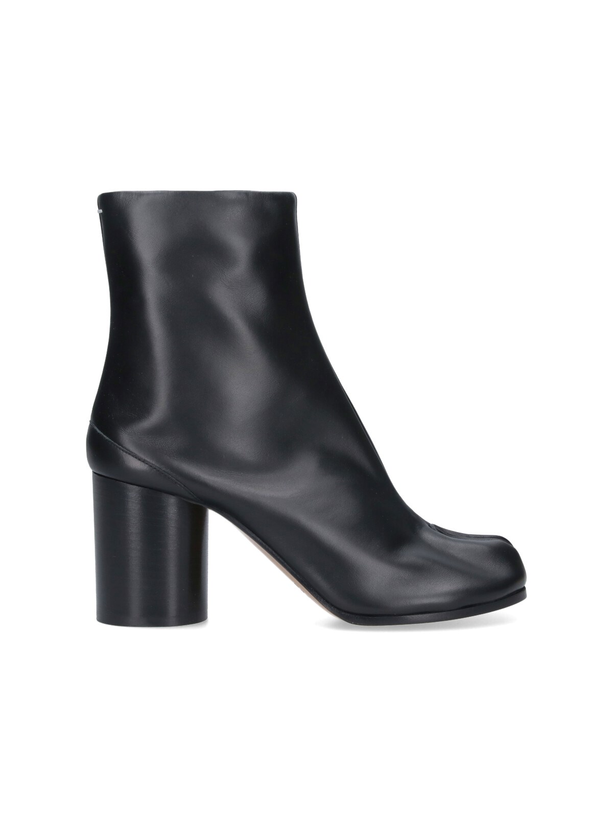 Maison Margiela Block Heel Leather Round Toe Boots