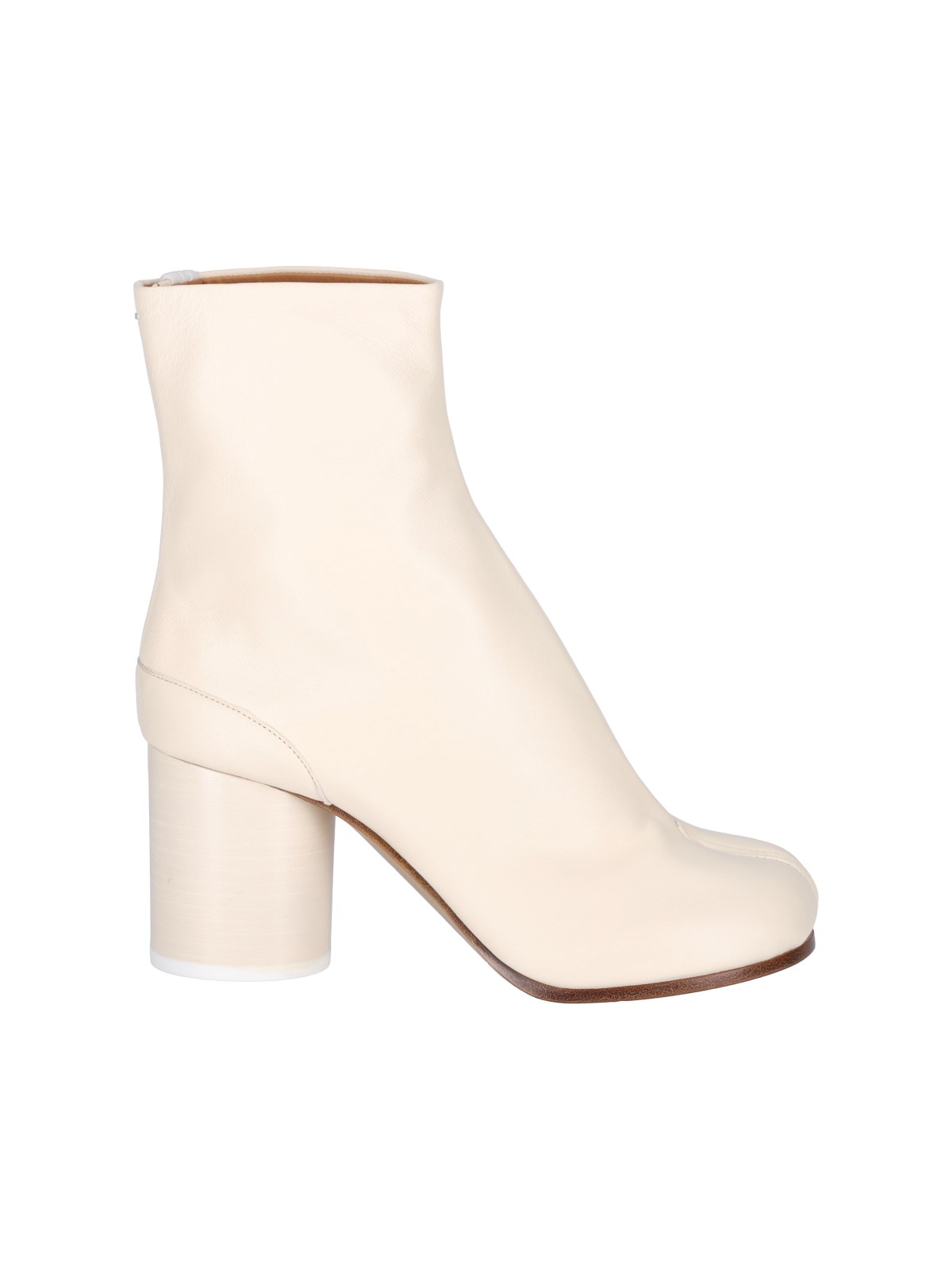 Maison Margiela Ankle-length Tabi Toe Boots In Soft Nappa Leather