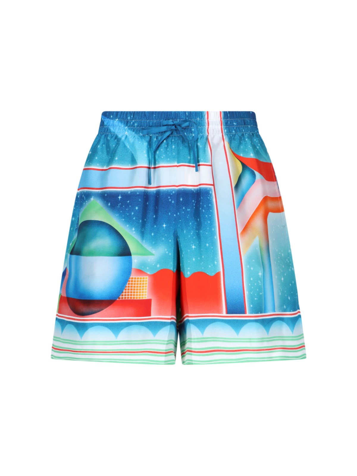 Casablanca Men's Multi "Galaxy Court" Shorts