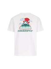 Tシャツ・カットソー CASABLANCA COTTON T-SHIRT WITH MONTAGNE ONDULE PRINT Montagne Ondulee Tee | Green – Capsule NYC