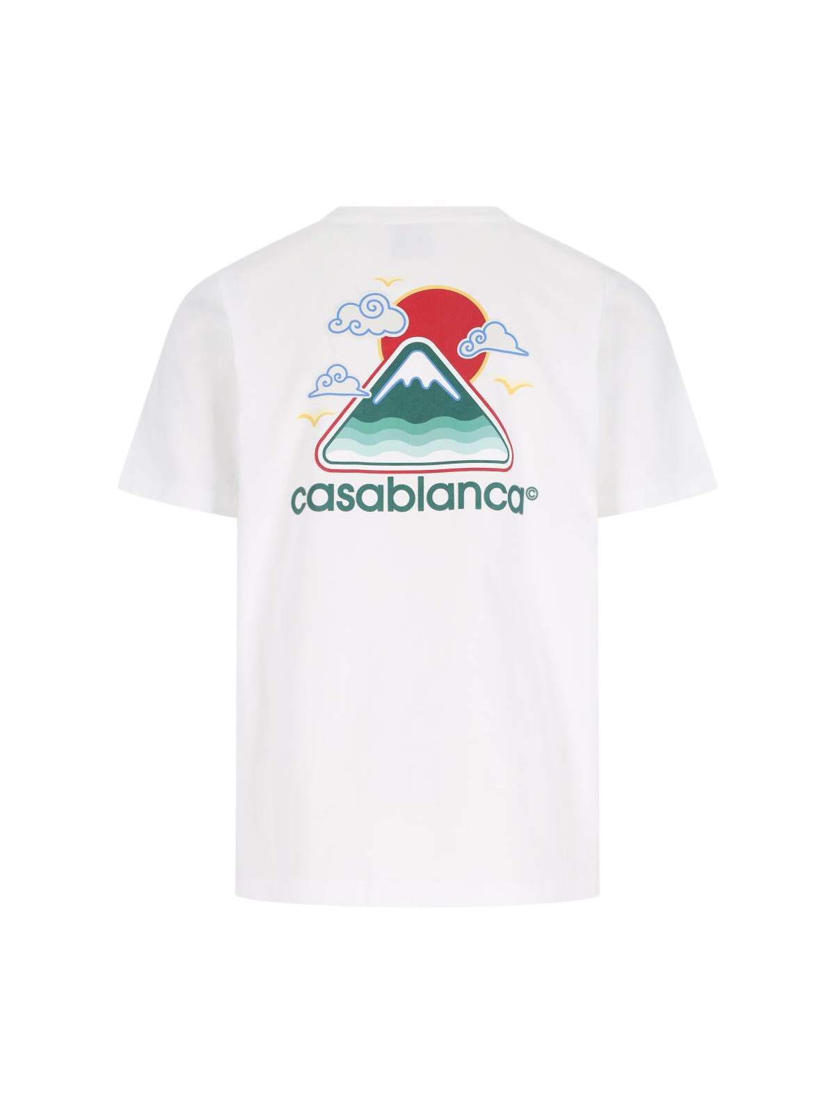 【CASABLANCA】Montage OnduleeプリントコットンTシャツ Montagne Ondulee T-Shirt | Casablanca Paris