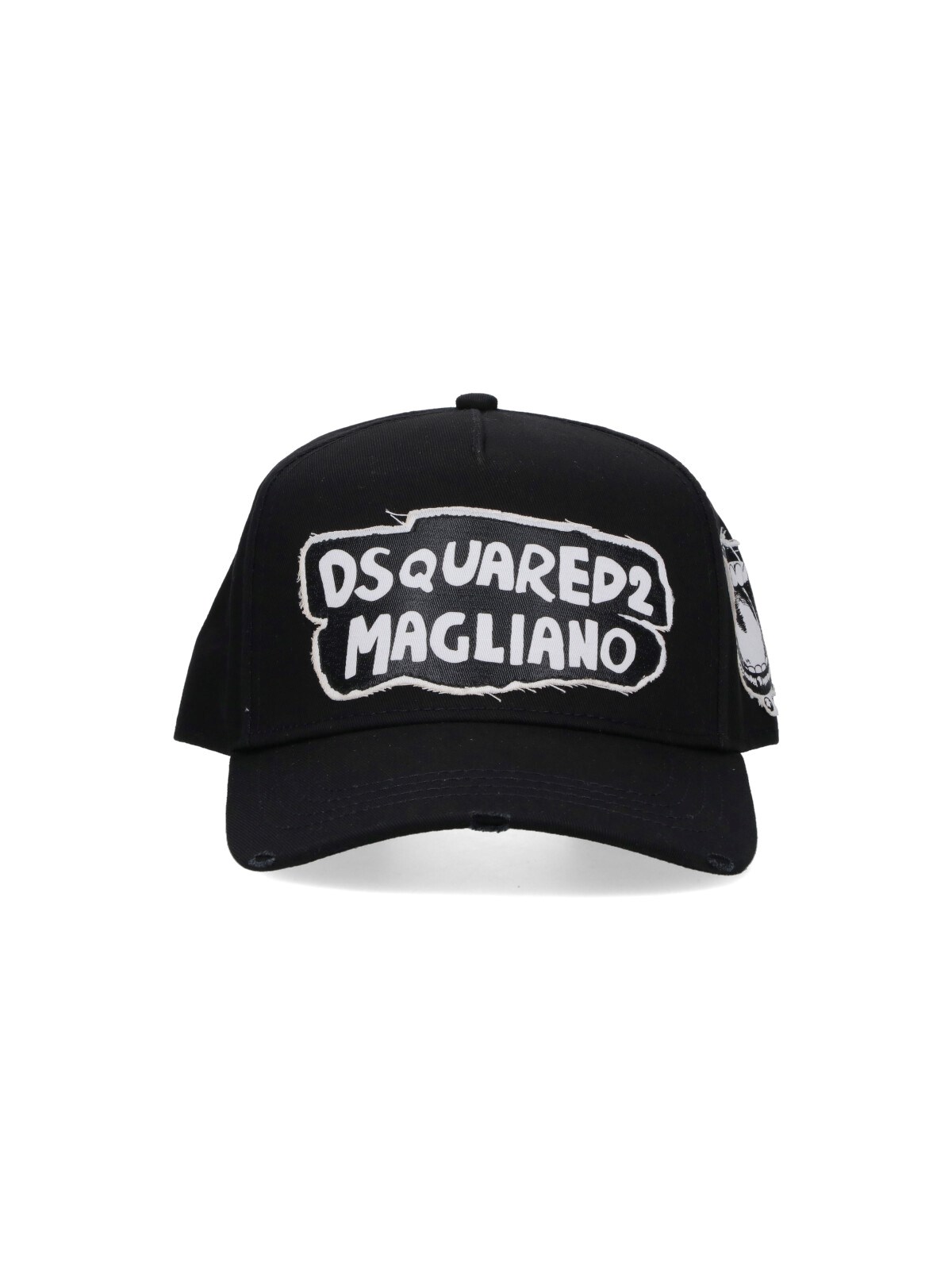 Dsquared2 X Magliano Logo Baseball Cap In Black