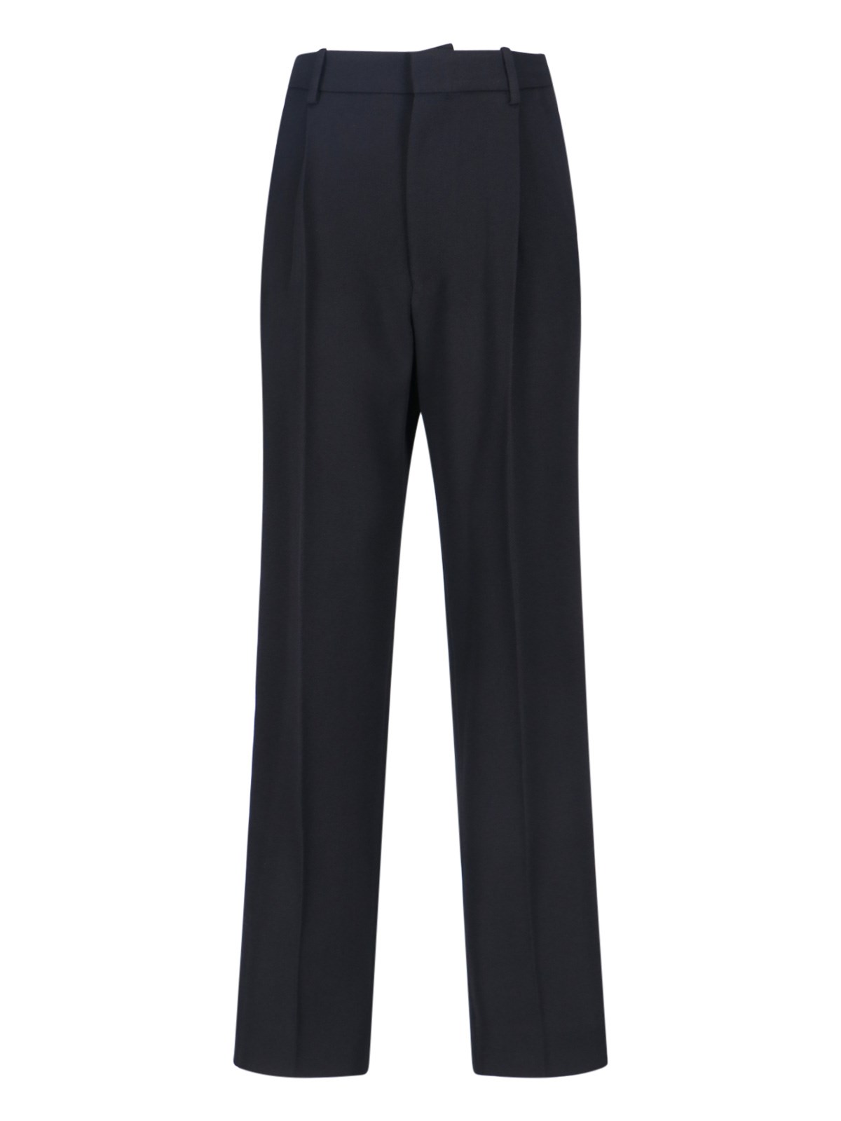 Victoria Beckham Virgin Wool Pants In Black