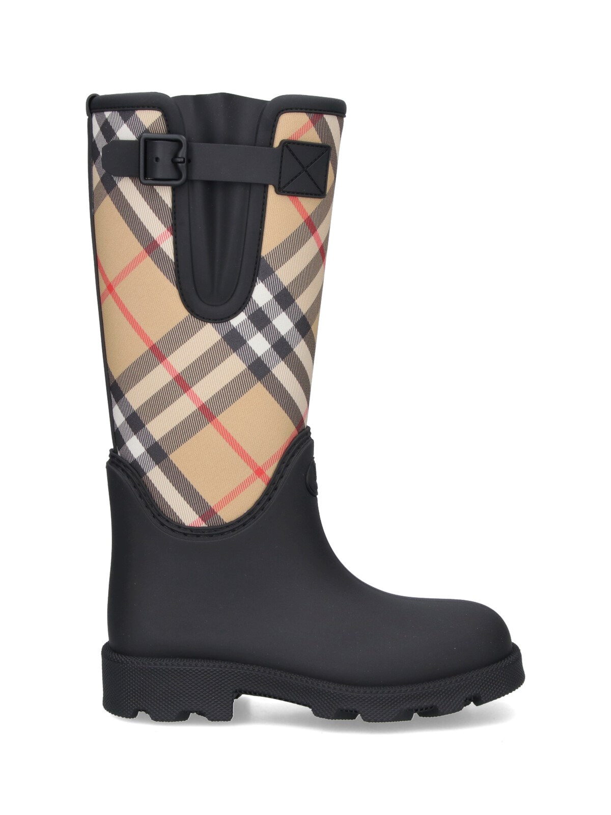 Burberry Rubber Rain Boots In Black