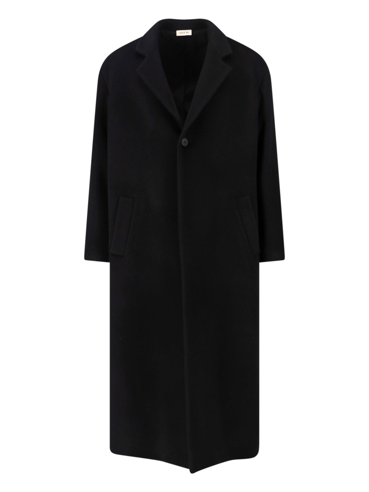 Fear Of God Virgin Wool Coat In Black
