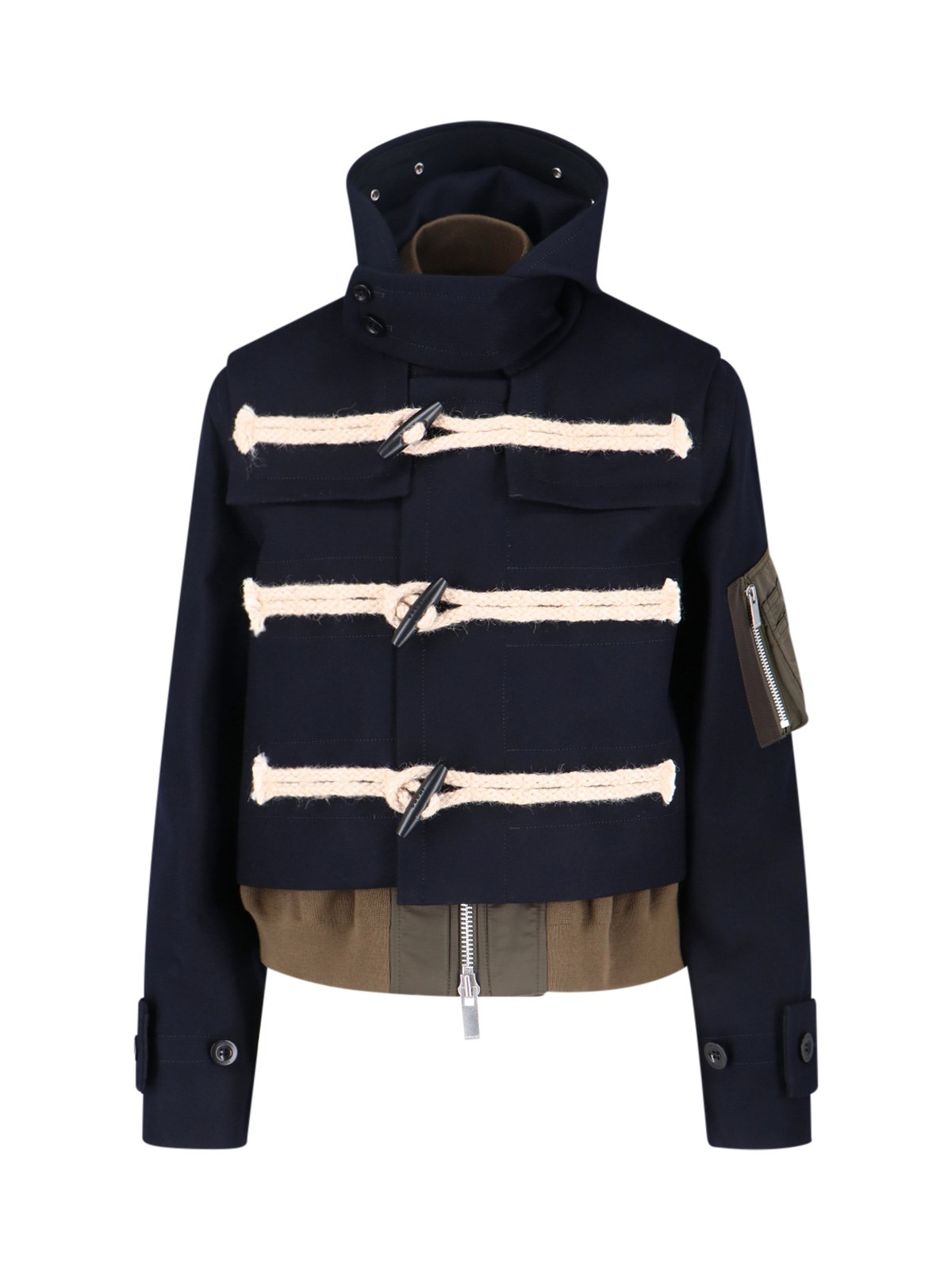 Sacai 'melton' wool jacket available on SUGAR - 192095