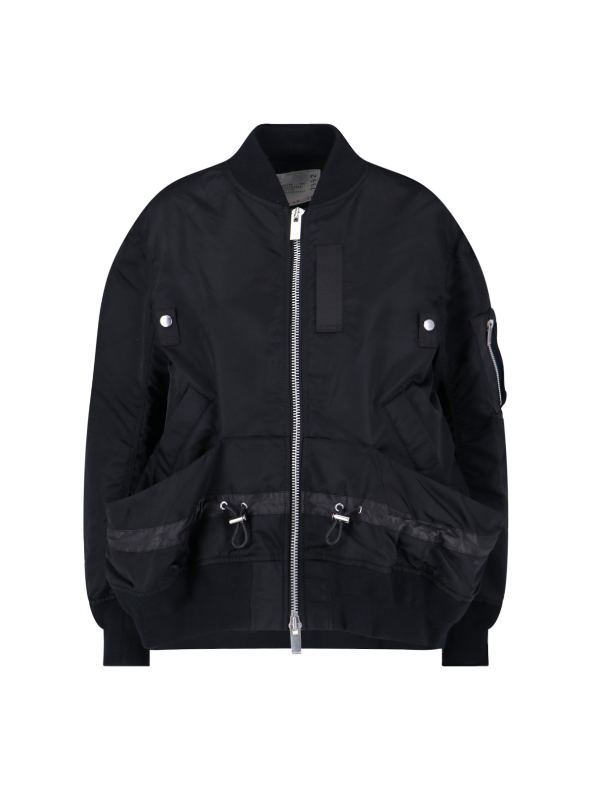 Sacai Zip Jacket In Black