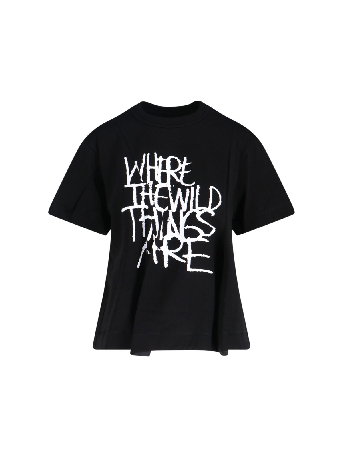 Sacai Where The Wild Things Are T-shirt In Black