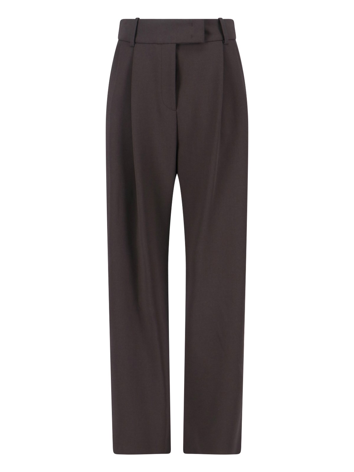 Giorgio Armani Straight Trousers With Pleats And Pockets In Blue