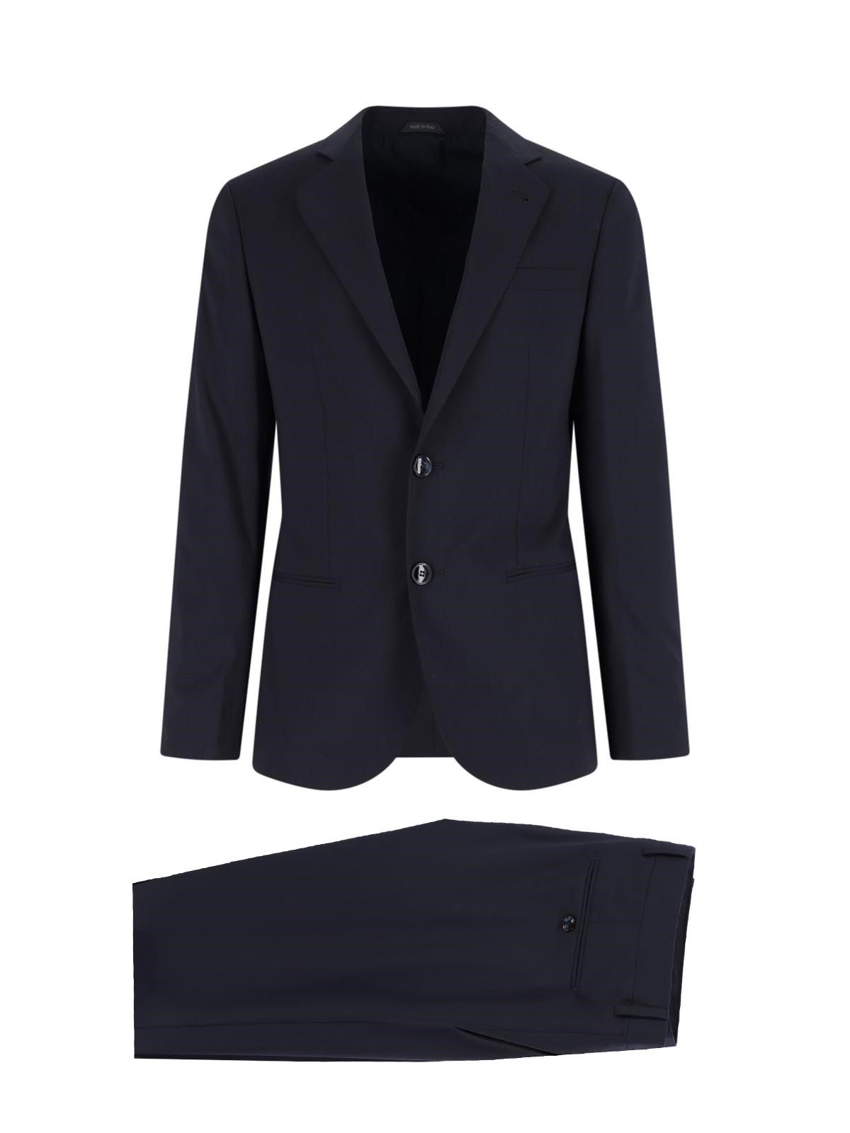 Giorgio Armani Single-Breasted Virgin Wool Suit