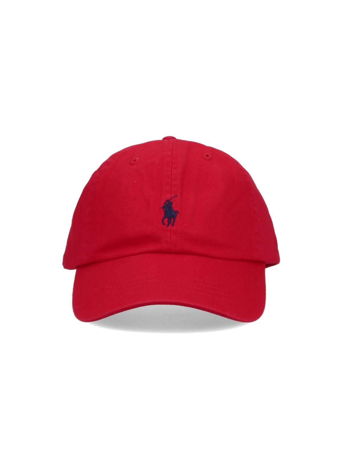 Polo Ralph Lauren Logo Baseball Cap In Red