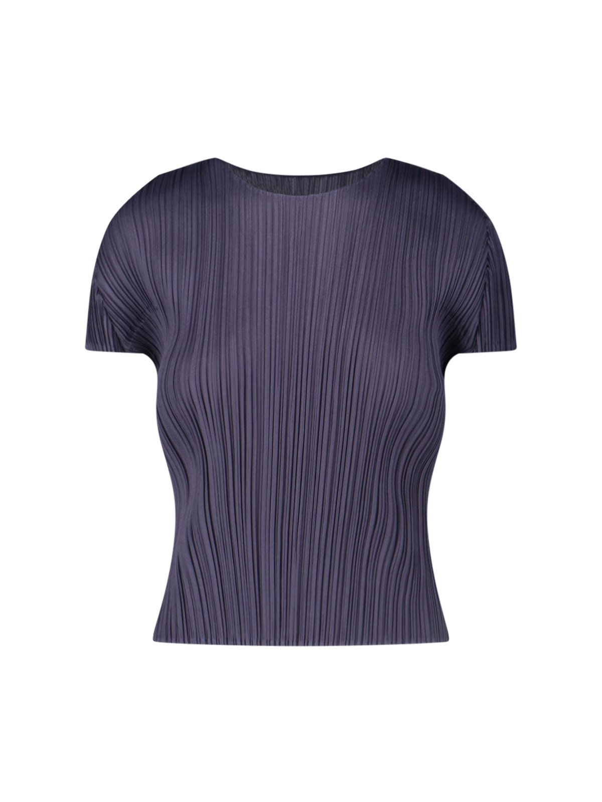 Pleats Please Pleated T-shirt In Blue