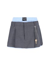 Alexander wang Logo wool blend mini skirt available on SUGAR