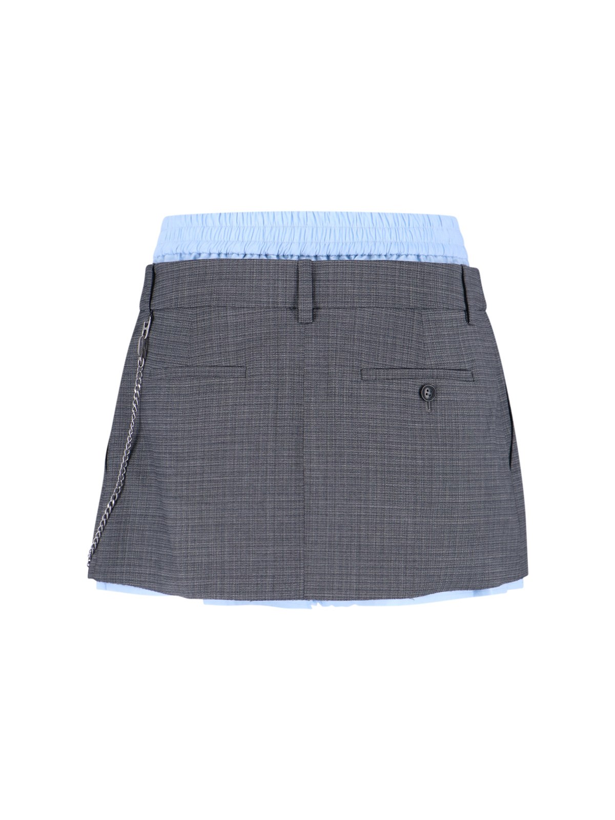 Alexander wang Logo wool blend mini skirt available on SUGAR