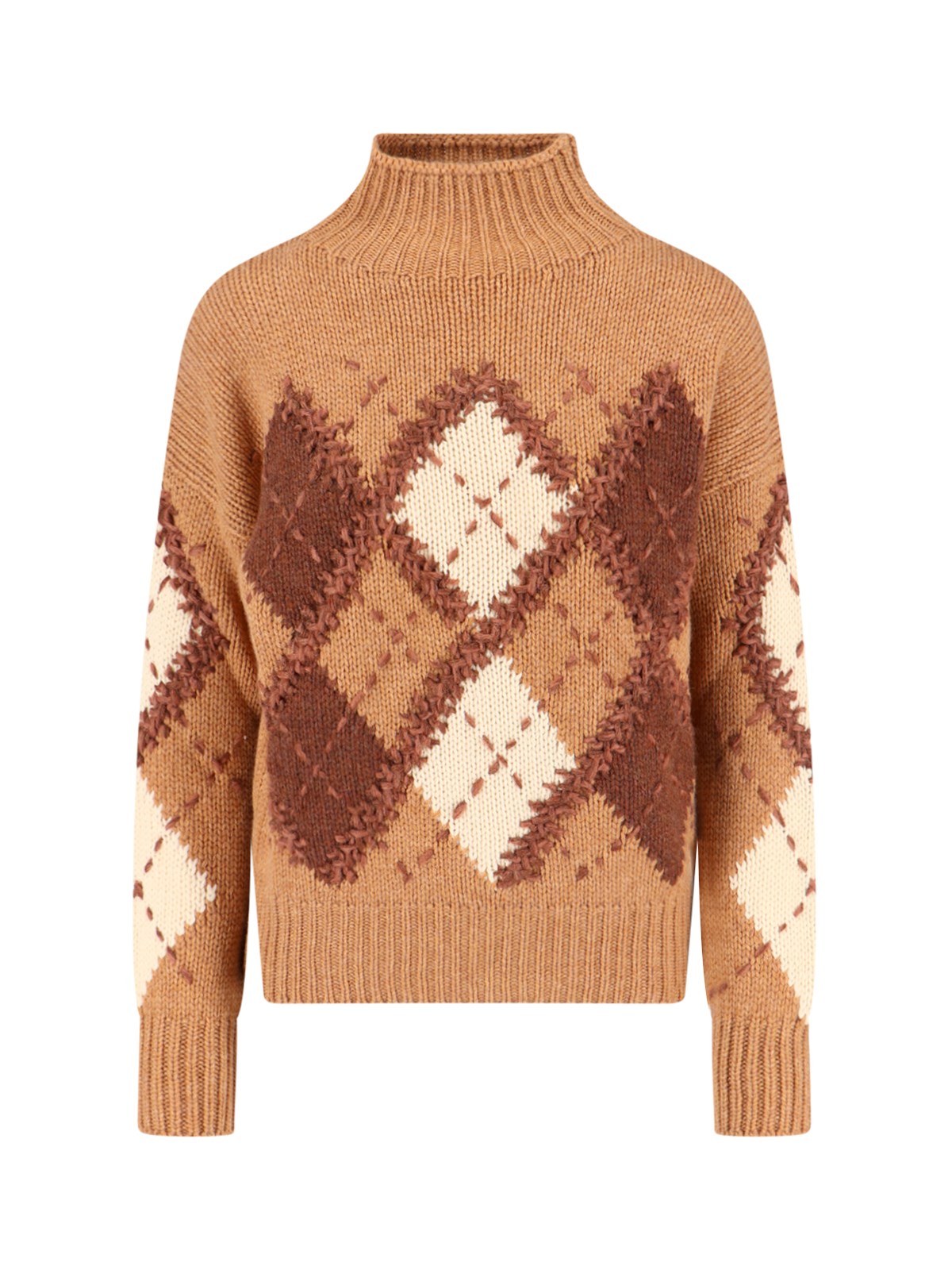 Ermanno Scervino Cashmere Sweater In Brown