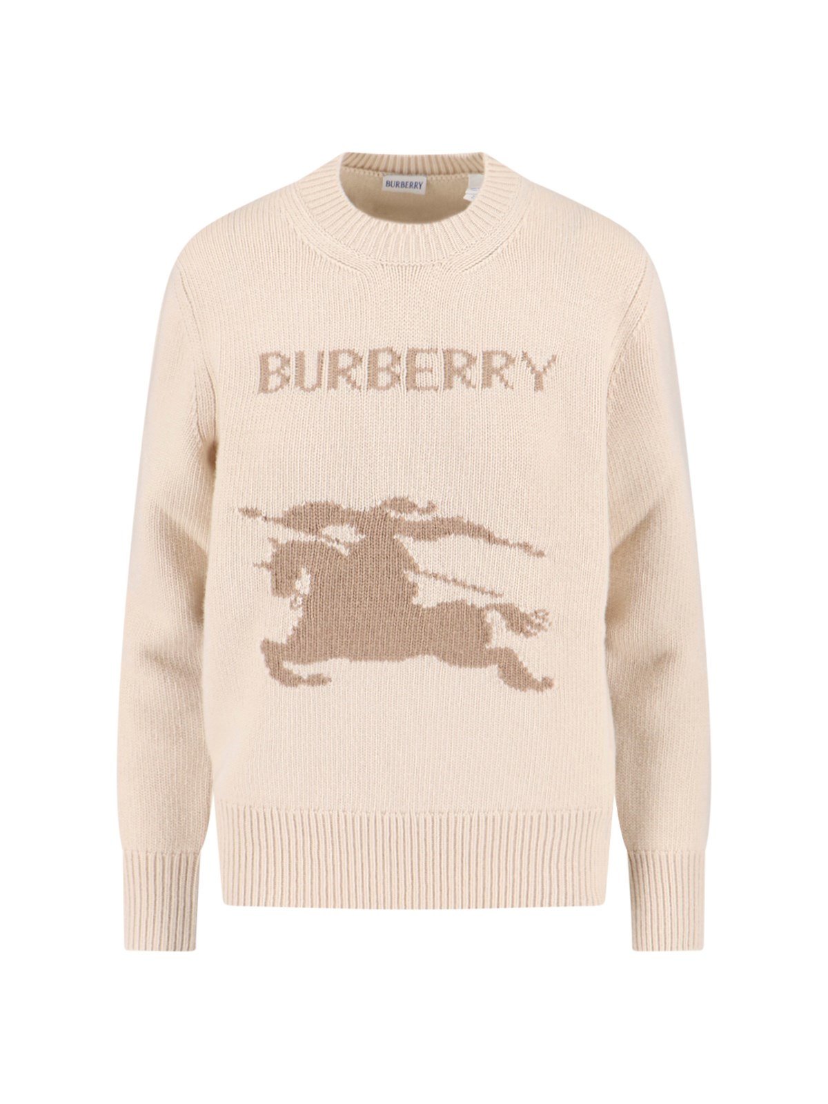 Burberry Wool And Cashmere Sweater In Nude