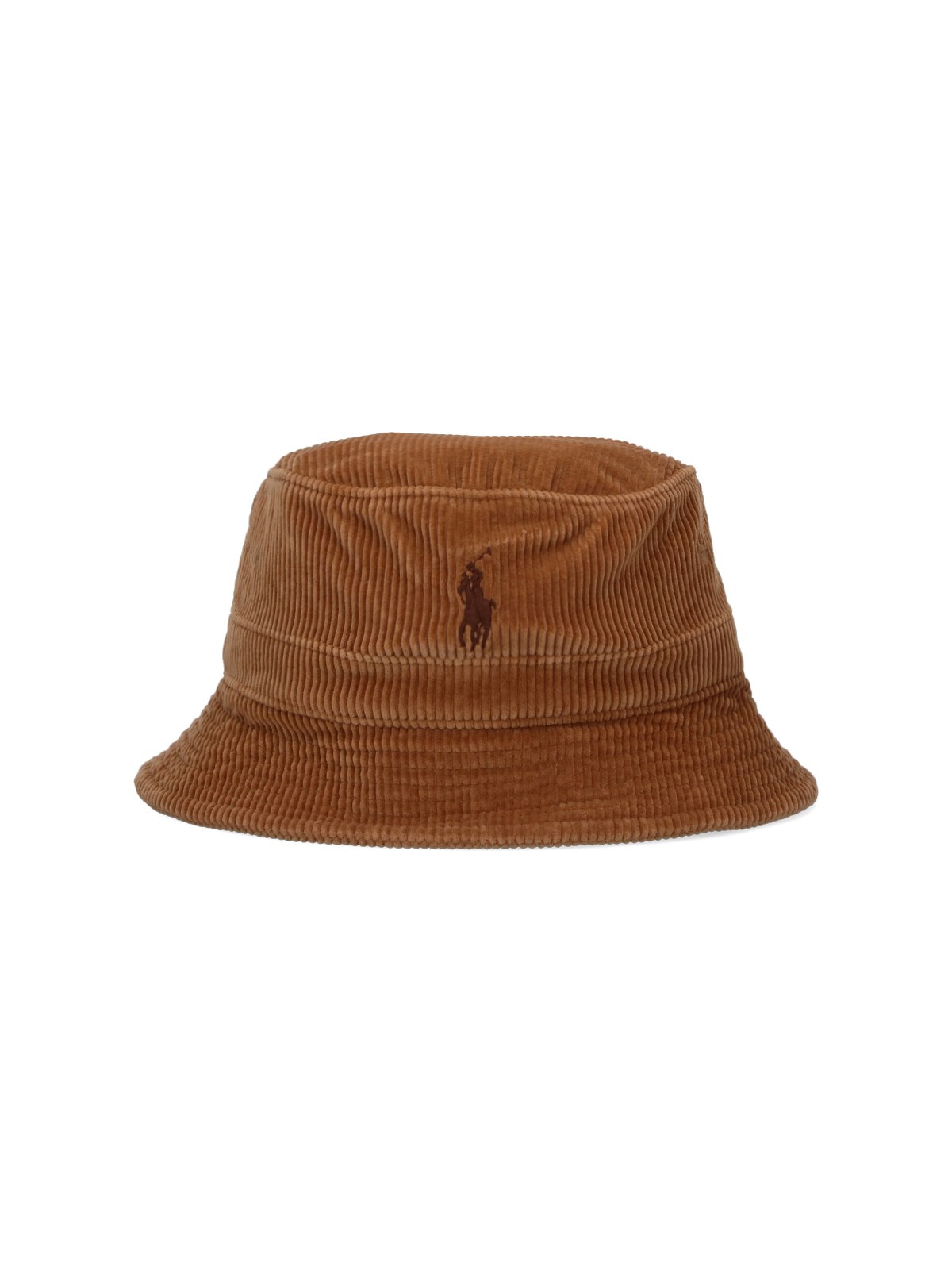 Polo Ralph Lauren Logo Bucket Hat In Brown