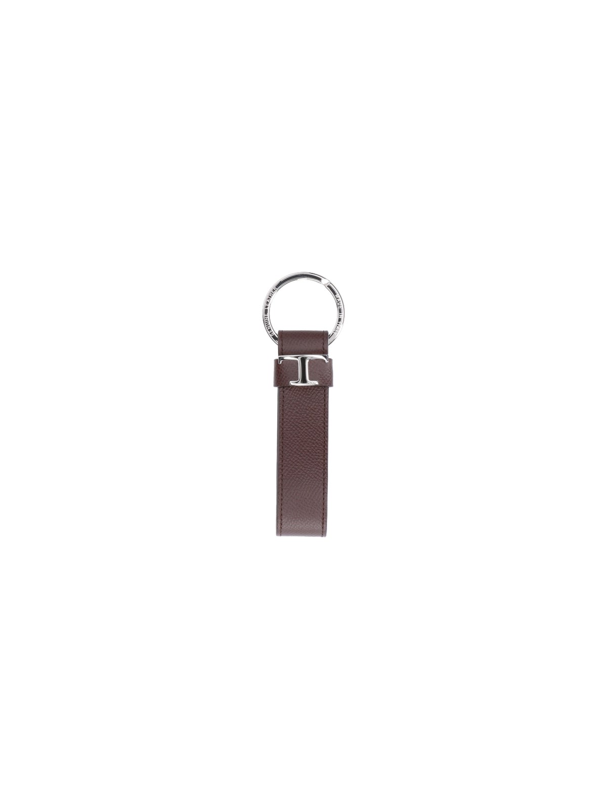Tod's "t Timeless" Logo Keychain