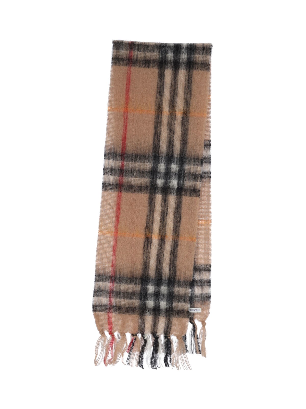 Burberry Check Scarf In Sand