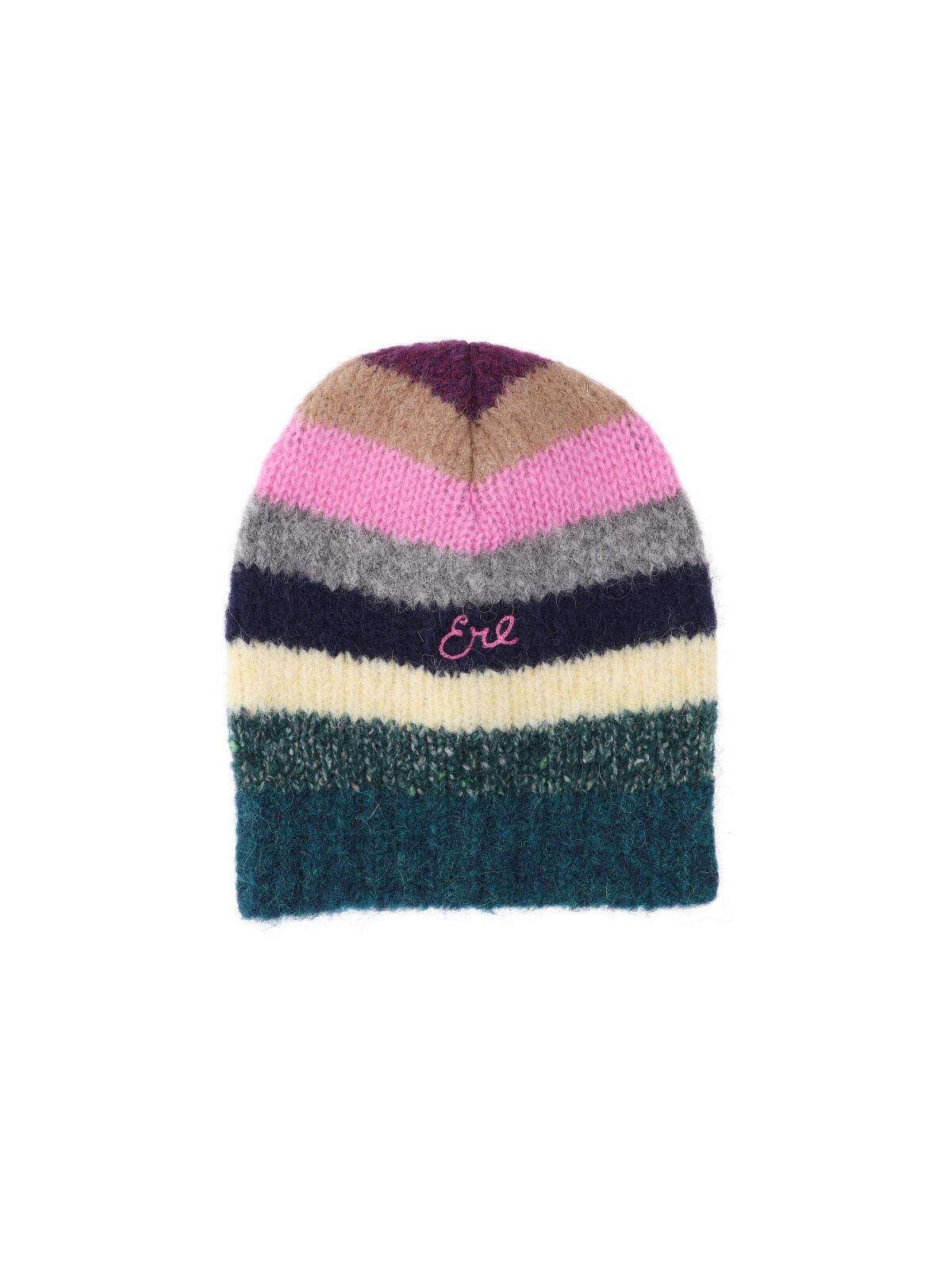 Erl Striped Soft Texture Hat For Everyday Wear In Multi