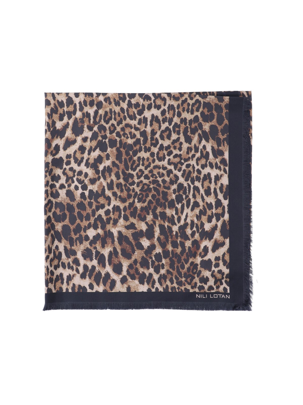 Nili Lotan Animal Scarf In Brown