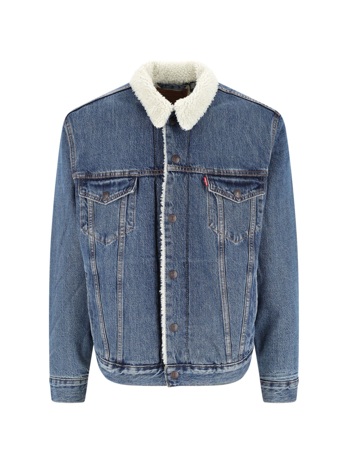 Levi's Strauss 'sherpa' Jacket In Blue