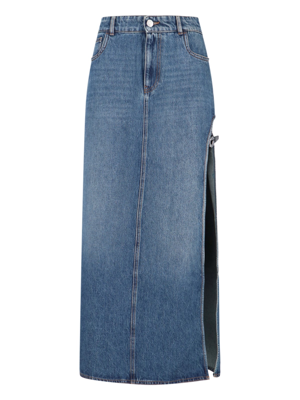 Coperni "garder" Maxi Skirt In Blue