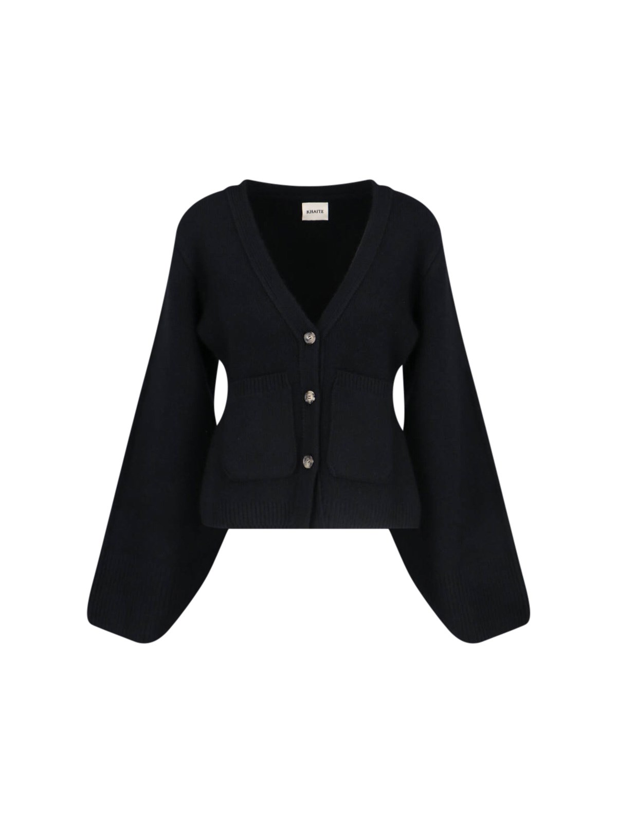 Khaite Scarlet Cardigan In Cashmere In Black