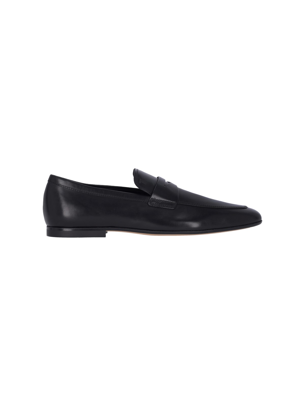 Tod's Pointed Toe Slip-on Loafers With Cut-out Detail In Black