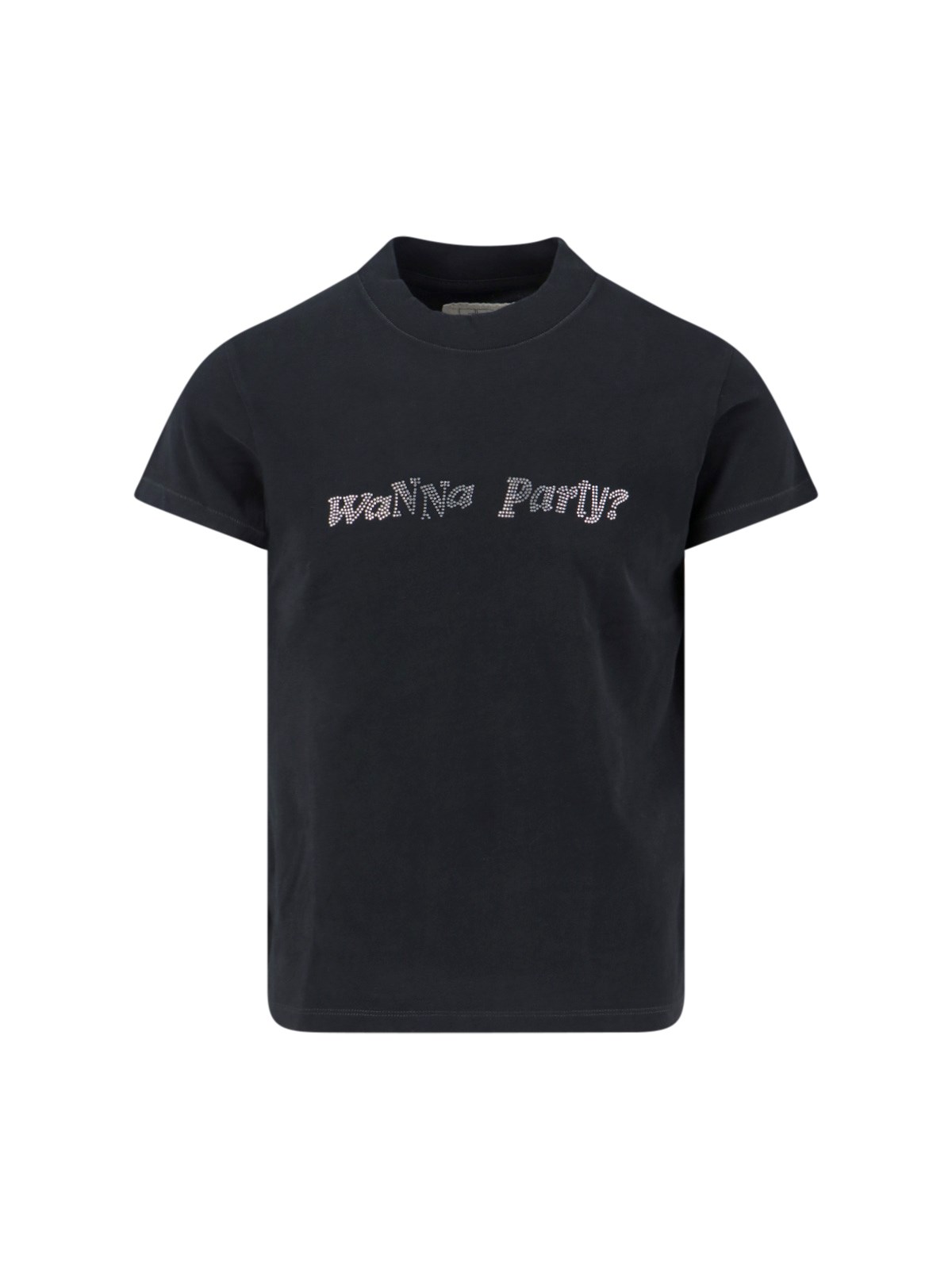 Erl Gender Inclusive Crystal Embellished Wanna Party T-shirt In Black