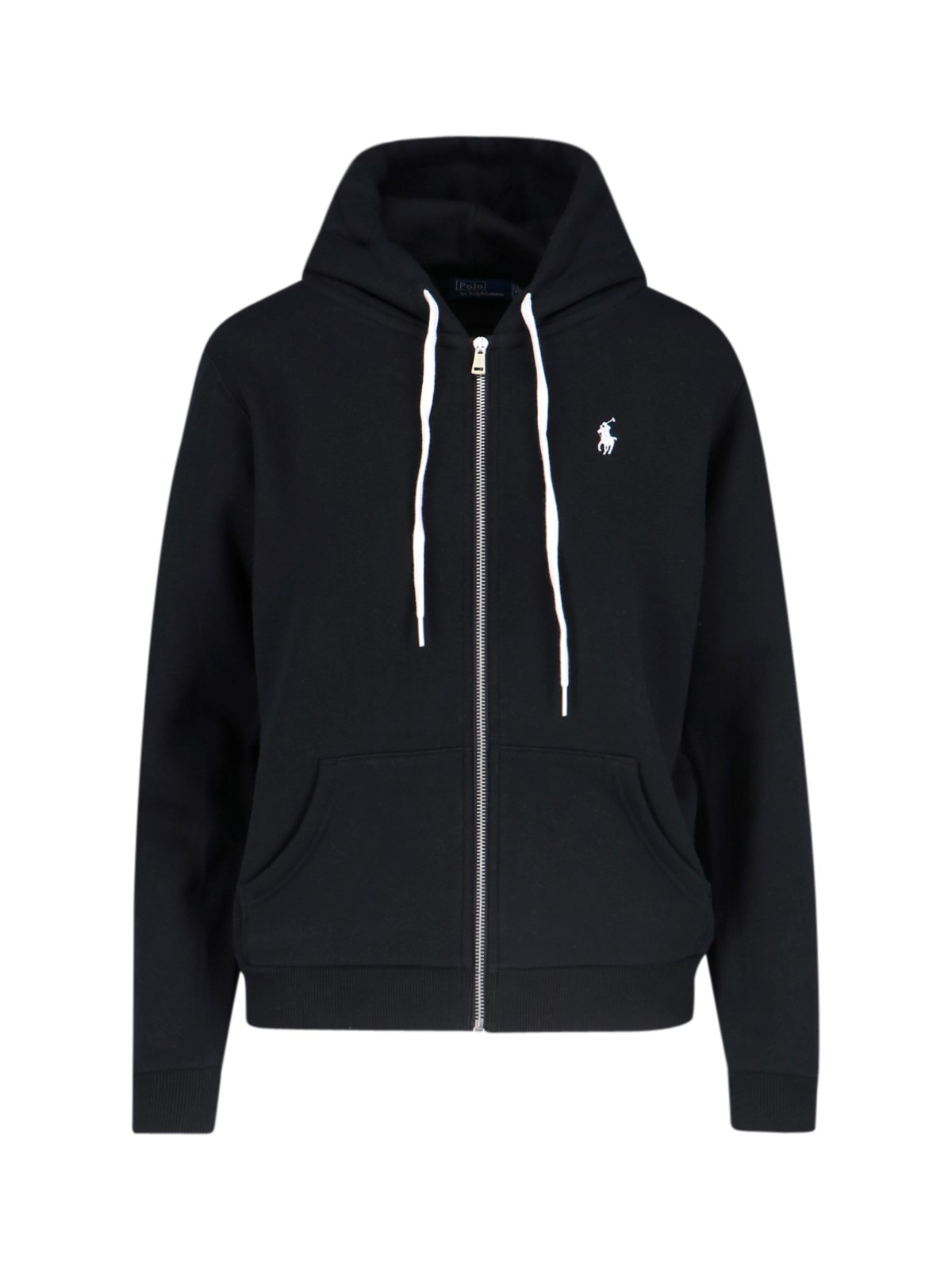 Polo Ralph Lauren Felpa In Misto Cotone Nero Donna