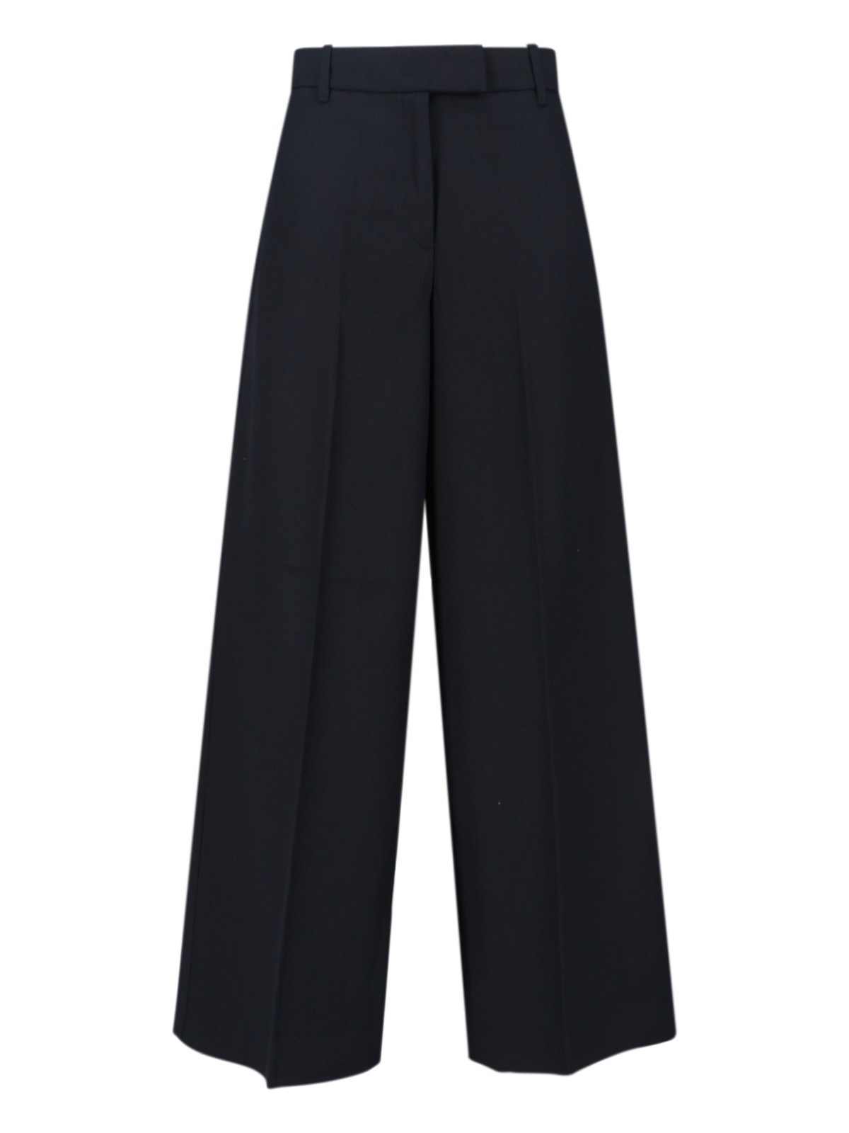 Calvin Klein Wool Blend Pants In Black