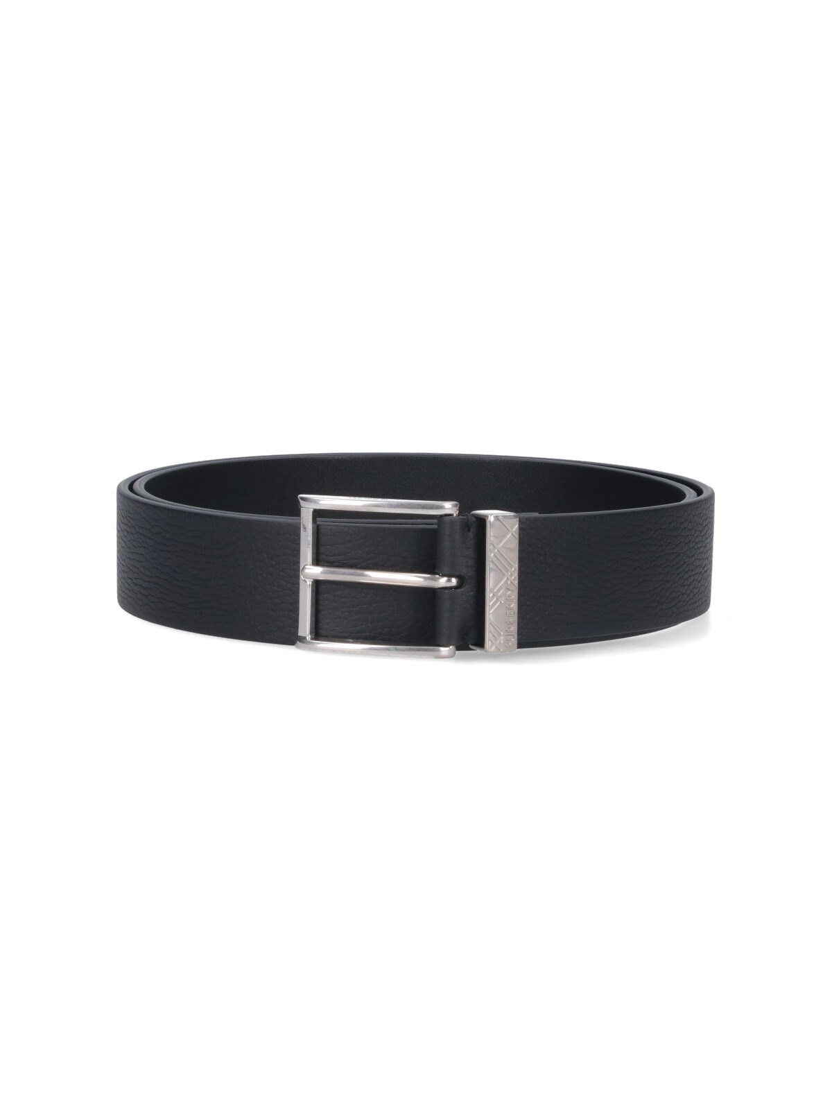Burberry 'check' Belt In Black