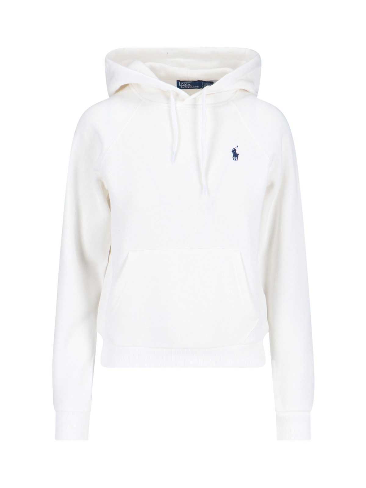 Polo Ralph Lauren Ralph Lauren White Jersey Hoodie With Motif In White