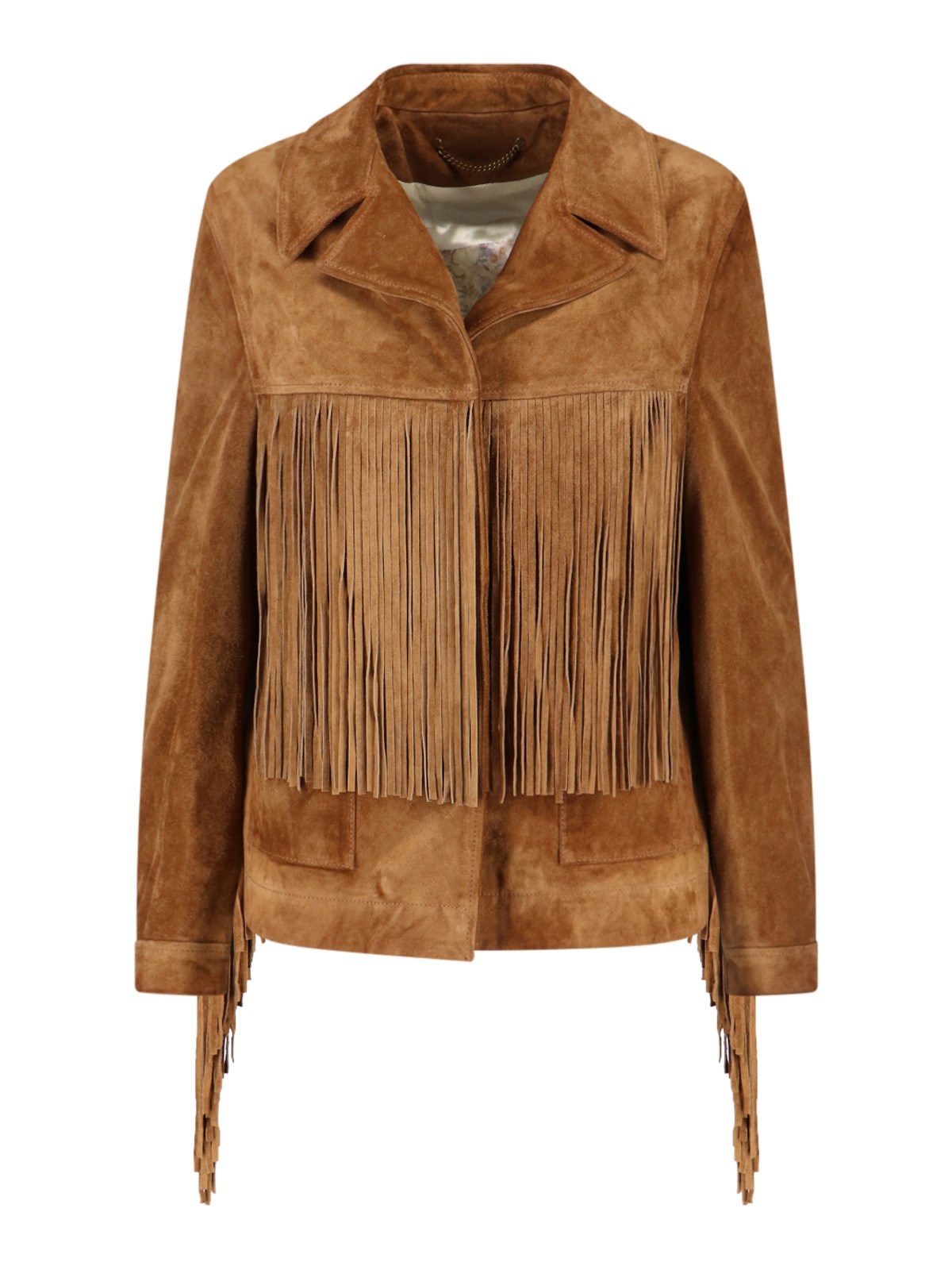 Golden Goose Women Olinda Fringed Jacket In Brown