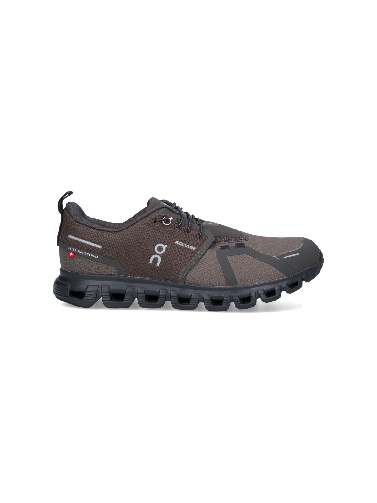 On Thorn Black Textile Cloud 6 Wp Sneakers In Brown