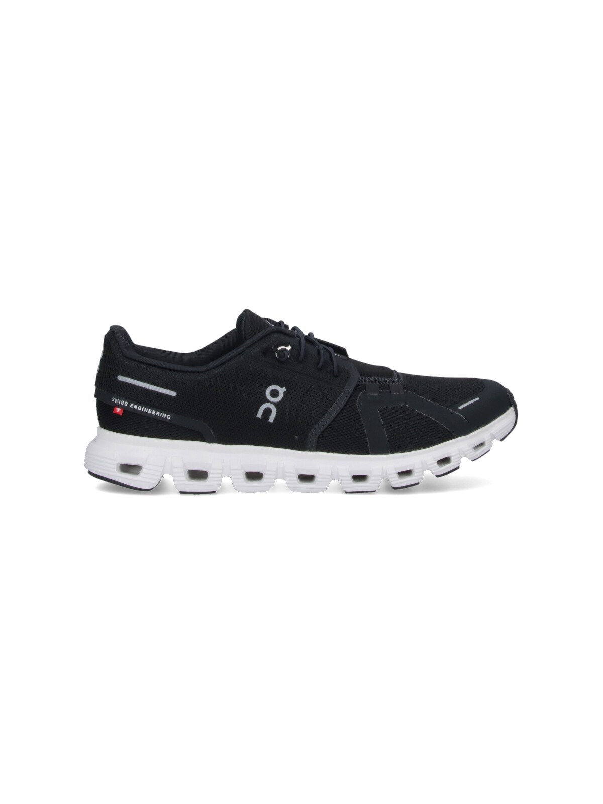 On Cloud 5 Rubber-trimmed Mesh Running Sneakers In Black