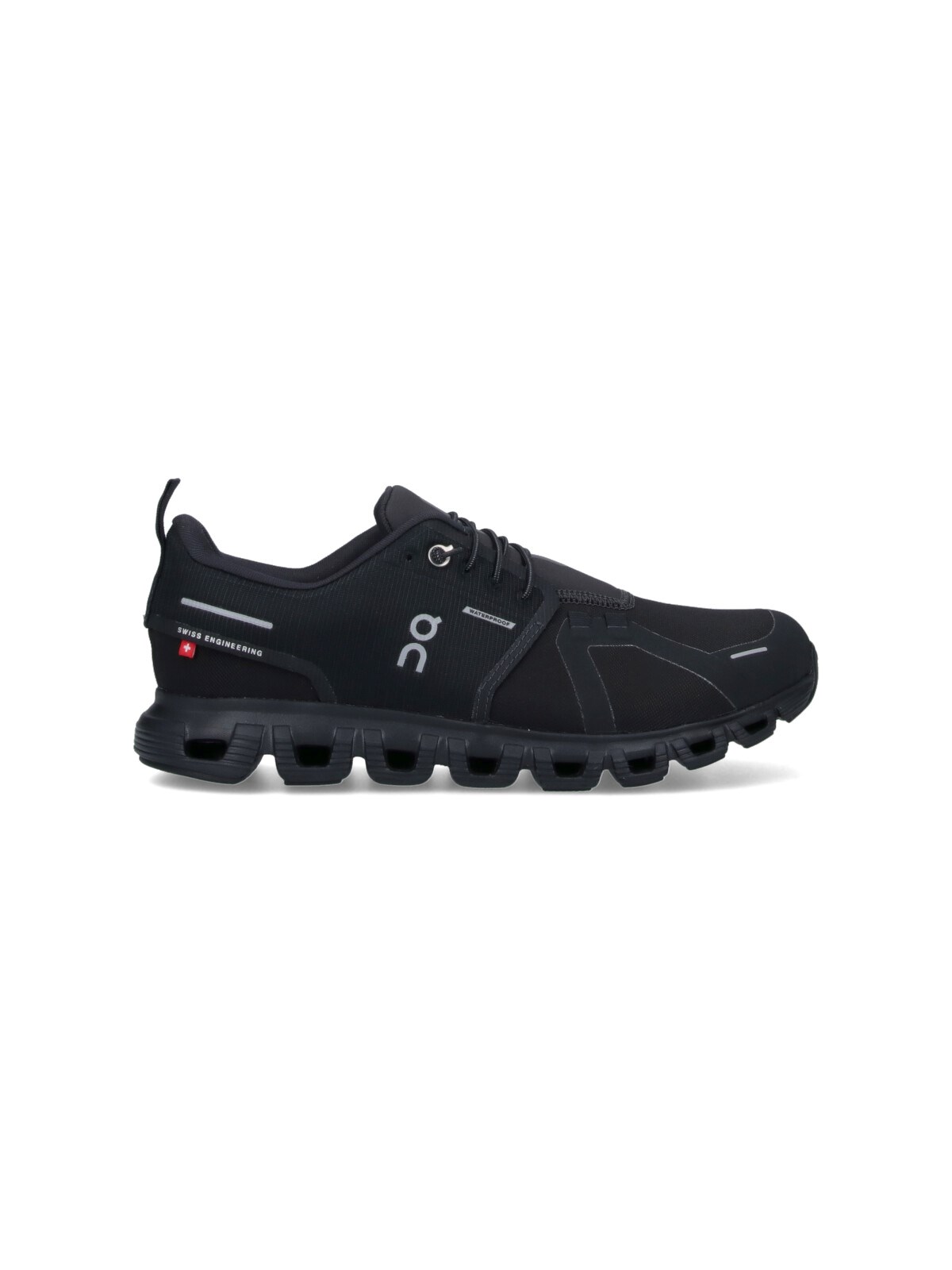 On Men's Cloud 5 Low Top Sneakers In All Black In Black