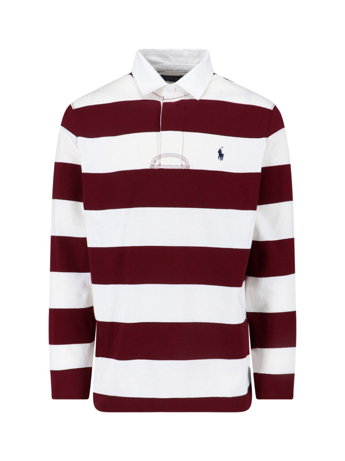 Polo Ralph Lauren Logo-embroidered Striped Cotton-jersey Polo Shirt In Red