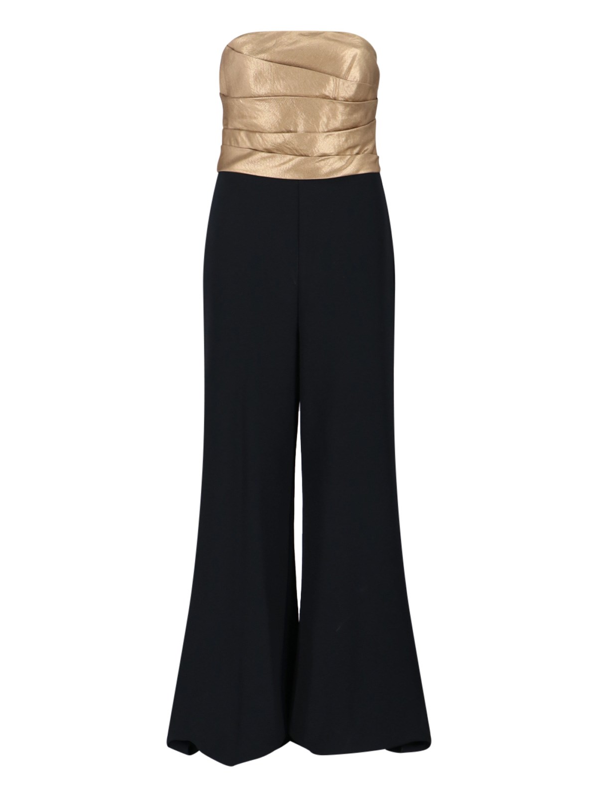 Ralph Lauren Jumpsuit Dress With Bow In Black