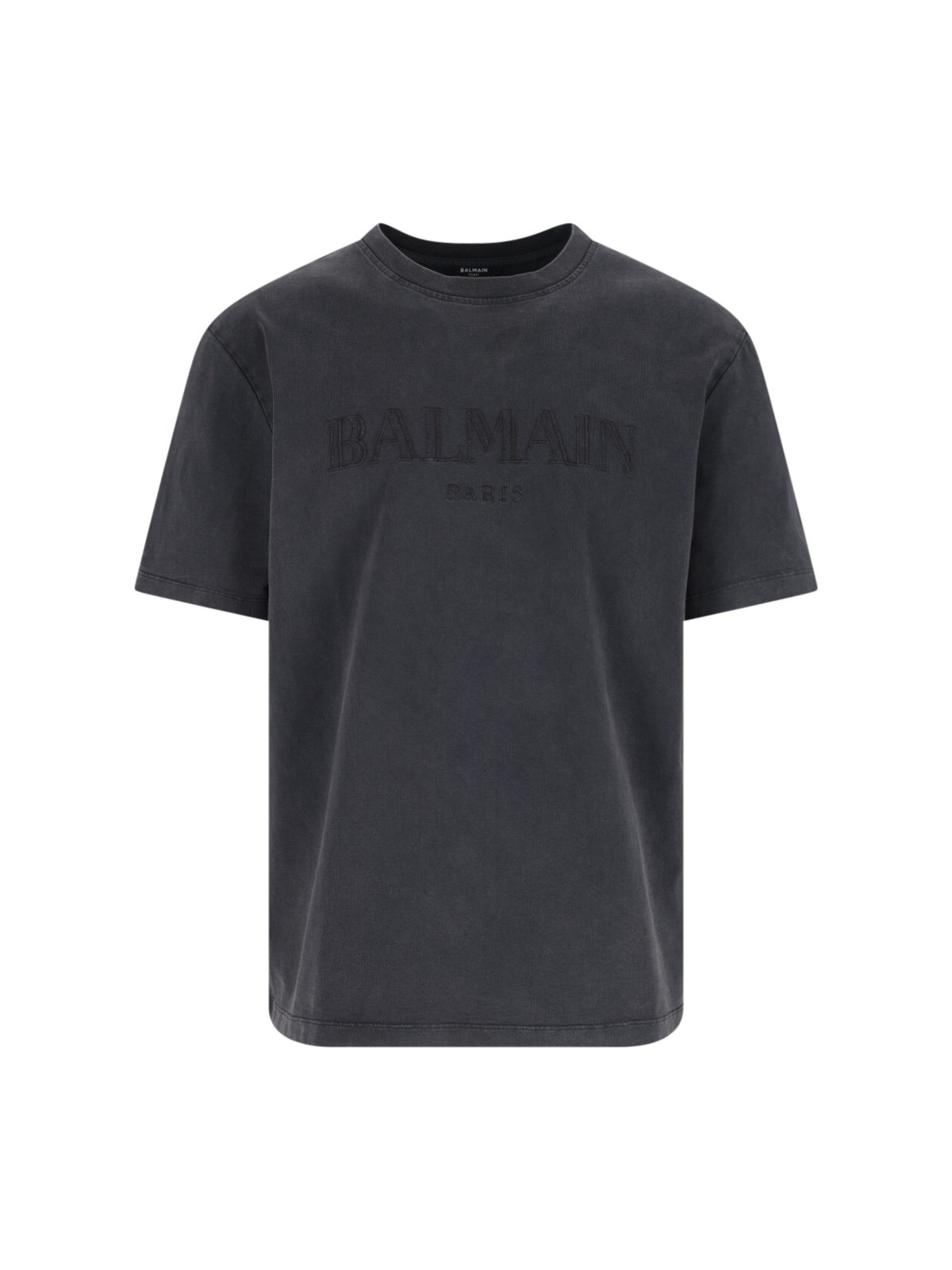Balmain Vintage Logo T-shirt In Gray