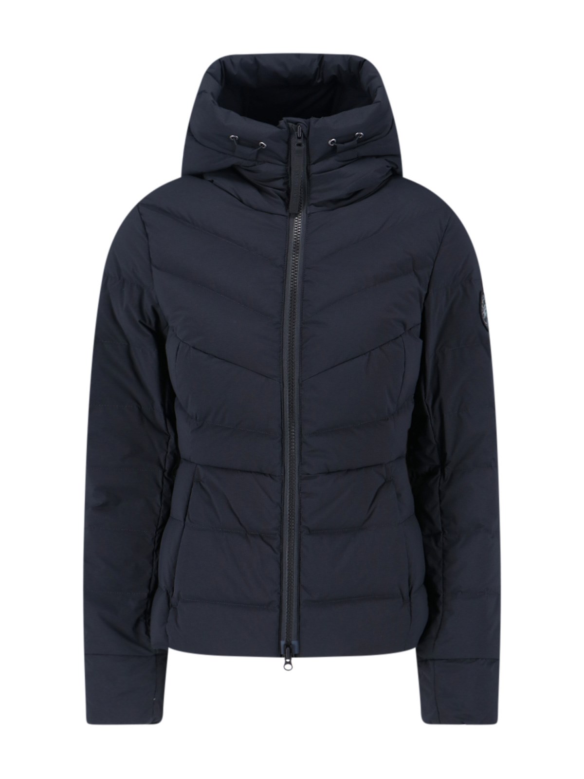 Canada Goose Black Clair Jacket Frontal Zip Closure In Blue
